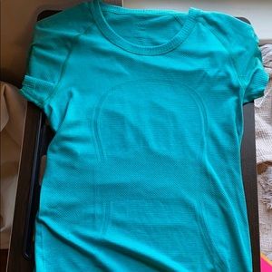 lululemon teal swiftly tech shirt